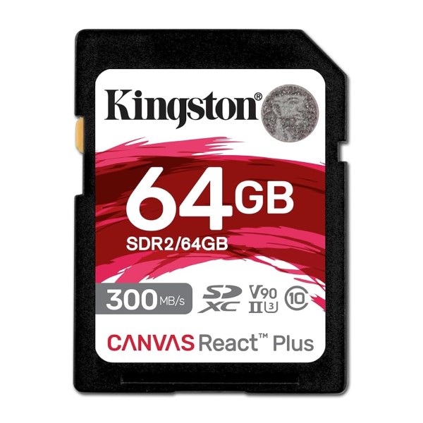 Kingston Canvas React Plus SDR2 64GB SD Card